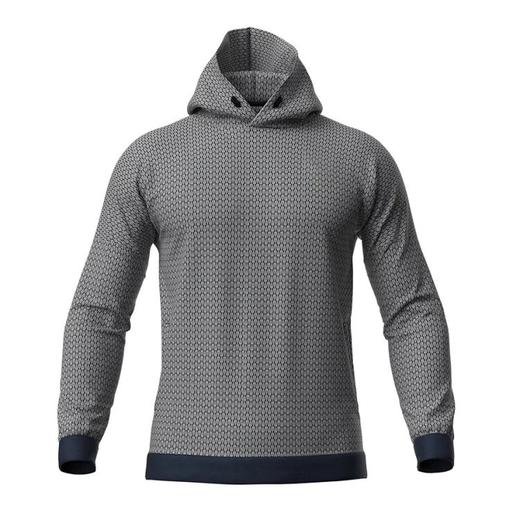 TaylorMade 高尔夫男士 TM花字满印连帽卫衣 撞色收口字母刺绣 宽松休闲帽衫 商品图3