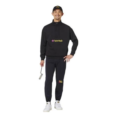 Taylormade 男女同款秋冬 经典字母LOGO刺绣立领半拉链长袖卫衣 商品图4