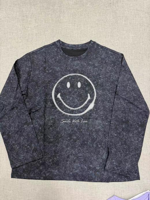 F013028联名长袖T恤2026新品烫钻笑脸长袖T俏皮软语 商品图12
