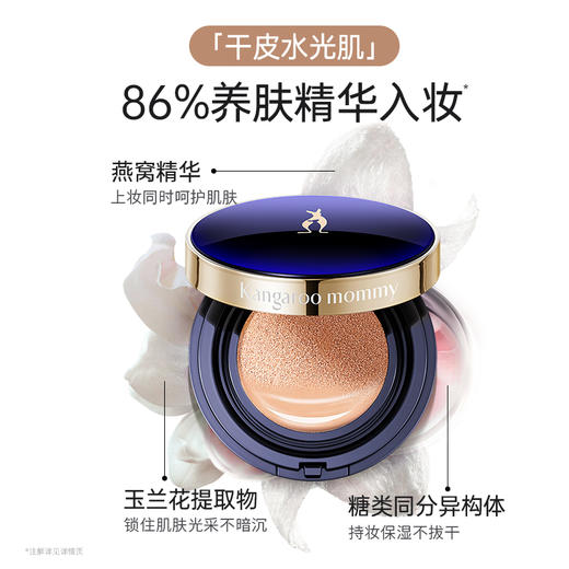 【持妆气垫】遮瑕持妆 再送替换装 鲜润臻颜持妆气垫霜13.5g 商品图4