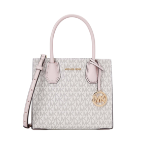 194900271964 迈克高仕MICHAEL KORS Mercer 时尚潮流百搭中号Logo印花皮革风琴式斜挎包【22*10*19cm】