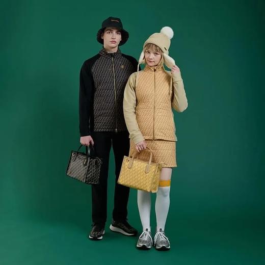 Resurrection高尔夫男士 秋冬新款 经典双色立领绗缝棉服拼接外套 防寒保暖 商品图0