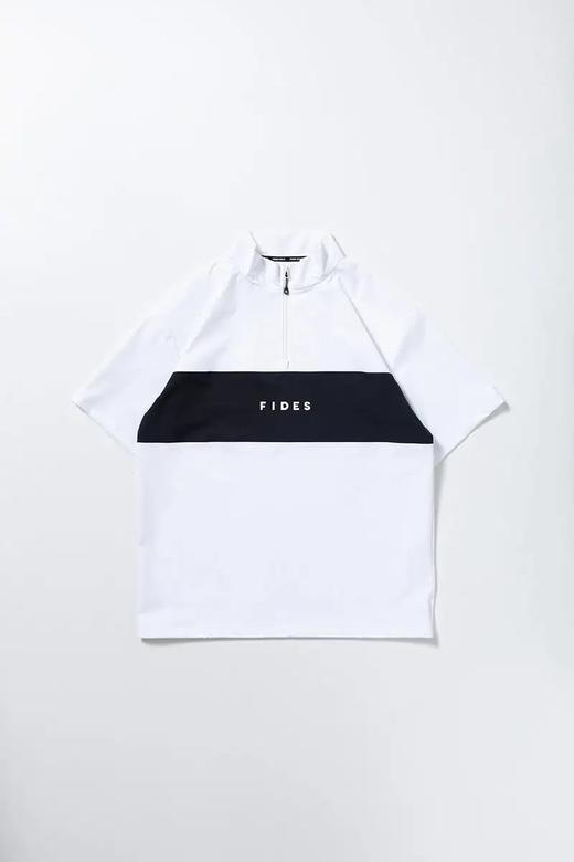 FIDES Golf高尔夫男女同款 半拉链立领套头拼色短袖T恤 宽松休闲防水 商品图13