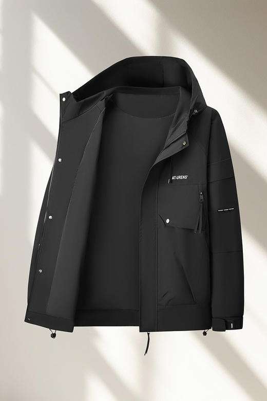 【DX】大依优型大码男装春秋连帽外套运动休闲商务百搭长袖外套330斤 商品图5