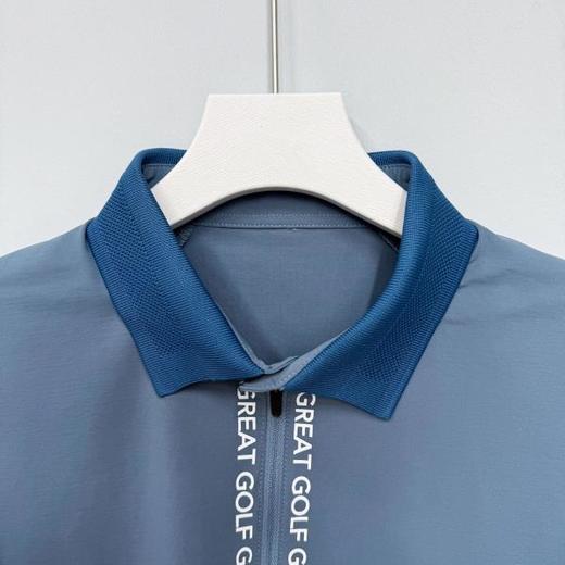 GGG高尔夫 男女同款 凉感半拉链短袖Polo衫 吸水速干 商品图6