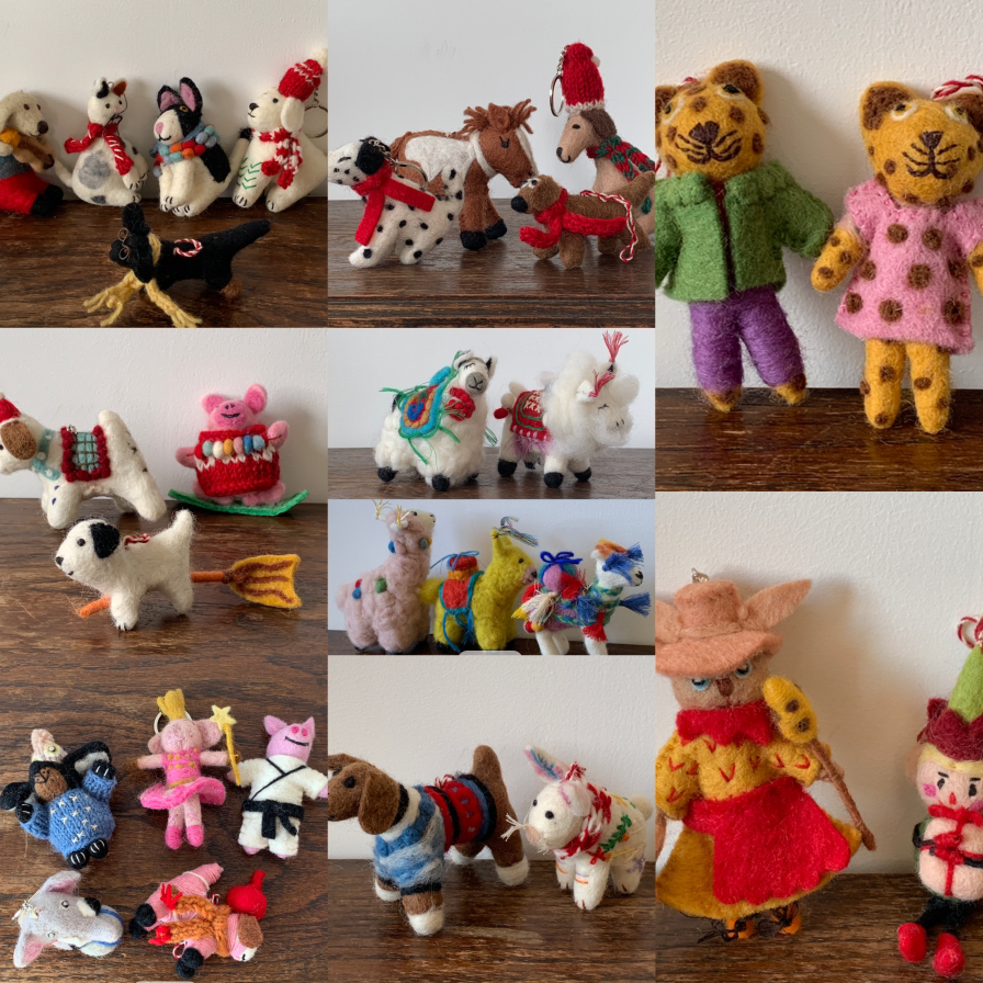 尼泊尔手工羊毛毡玩偶 价格：73.99