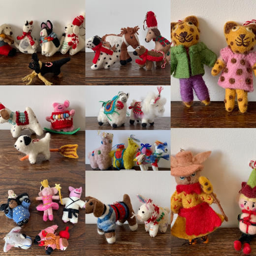 尼泊尔手工羊毛毡玩偶 价格：73.99 商品图0