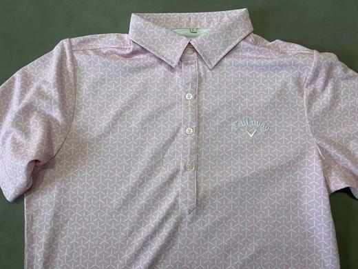 Callaway 高尔夫男士 几何印花刺绣标polo衫短袖UPF15 透气速干 商品图3
