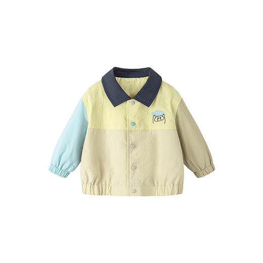 迷你巴拉巴拉男童翻领外套宝宝外衣轻量耐磨拼色上衣2026春新品 商品图4