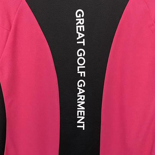 GGG 高尔夫男士 多色翻领拼接网眼 短袖 弹力透气POLO衫 商品图5