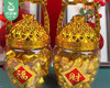 拜拜首选泉佳旺一桶金代可可脂巧克力（368g*2桶/对 元宝+花生）生产日期: 1月 商品缩略图1