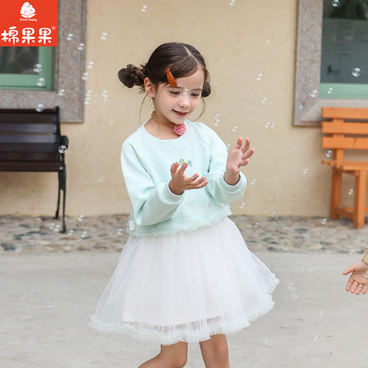 棉果果春季新品女童小线圈网纱公主裙网纱连衣裙M122700226125 商品图0