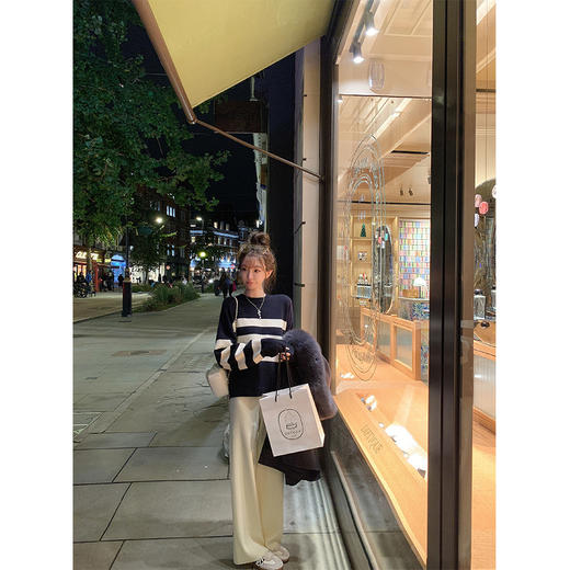 金蘑菇菇 冬日宅物·针织裤/ 穿搭的尽头是舒适 商品图0