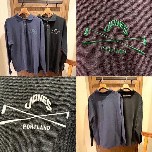 BEAMS GOLF 男款  JONES联名款 秋冬抓绒弹力长袖上衣华夫格Polo衫 商品图11