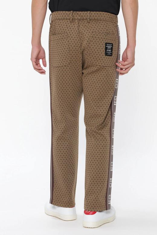 Master Bunny 高尔夫男士 春秋 印花侧边徽标带长裤 宽松垂感直筒裤 商品图3