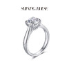 【预售】ShiningHouse[培育] 18k金钻石戒指 圆钻形2克拉钻人工真钻人造钻石K金戒指简约四爪钻石戒指悦己送礼臻选【此商品不支持7天无理由退货退款】 商品缩略图2