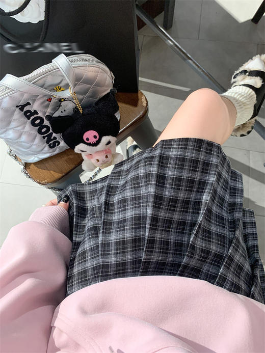 <曾小咸推荐>现货秒杀 ！微信超特价！【日漫少女腿】2色格子百褶裙 日常129.99 立减60 秒杀69.99！！ 商品图2