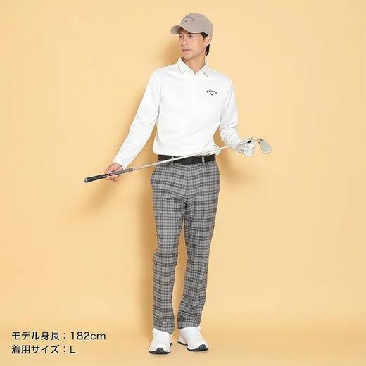 Callaway男士高尔夫 叶子印花拉绒polo衫长袖 舒适保暖 商品图12