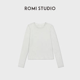 ROMI STUDIO“简约基础”亲肤舒适时尚百搭圆领长袖T恤 RWCSSD2877
