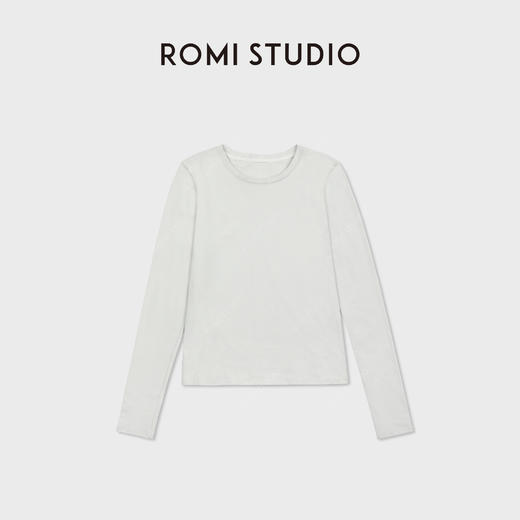 ROMI STUDIO“简约基础”亲肤舒适时尚百搭圆领长袖T恤 RWCSSD2877 商品图0