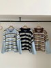 F013024复古学院风Polo领设计条纹毛衣针织衫 商品缩略图8
