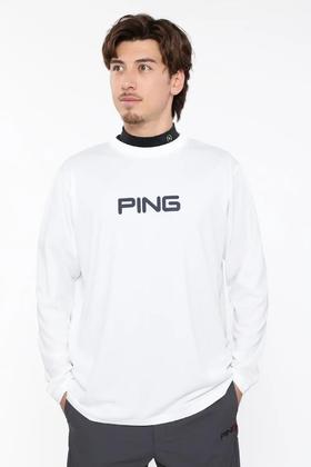 Ping高尔夫男士 弹性圆领字母长袖 运动上衣