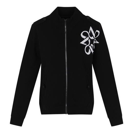 ST女士拉链针织防风外套来了！韩剧氛围感女主高球针织外套，根本都不用想怎么搭配好吗！无脑穿搭，一秒变高级！骑士肩章元素可以时髦上千年，骨子里都是时尚酷女孩的设计感！ 商品图0