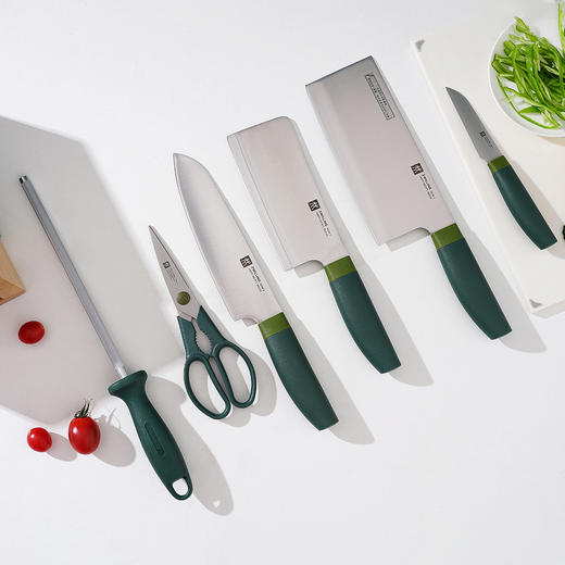 【仅自提】6920762537580 双立人ZWILLING 【经典好礼】Now S7件套不锈钢多用刀砍刀中片刀菜刀具套装 商品图4