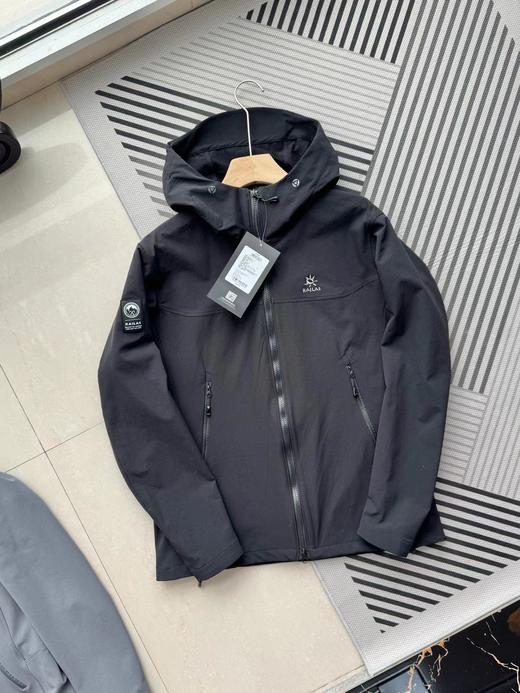 F013025户外防风防水保暖登山运动透气连帽外套男 商品图5