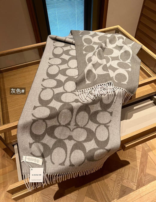 Coac*h老花围巾羊毛围巾012701 商品图4