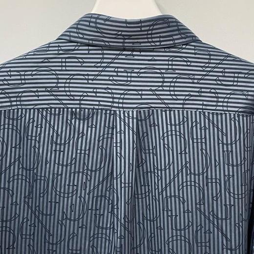 Callaway 高尔夫男士 C/G印花条纹提花polo领长袖衬衫 商品图6