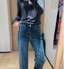 土耳其新款心动双版加绒直筒四面弹窄版牛仔裤 商品缩略图9