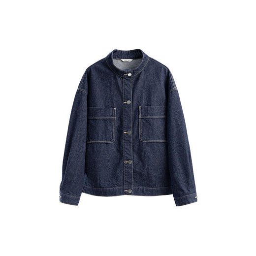 绽放065朵/ 春野牛仔短外套·纯棉色织牛仔夹克2026新款休闲外套 商品图4