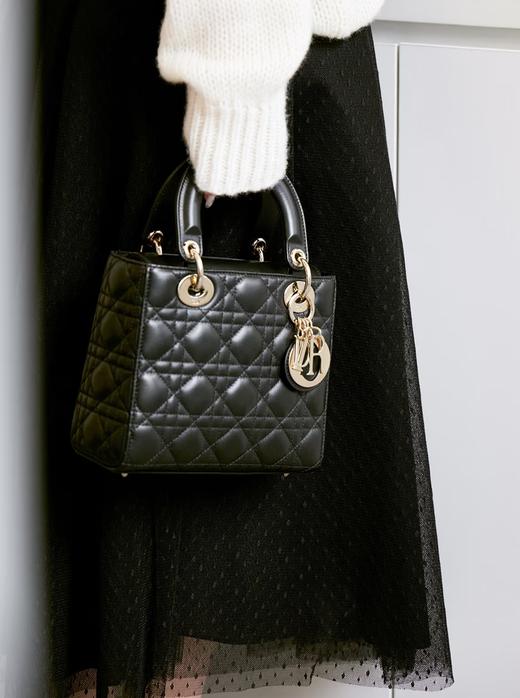 D家戴妃lady纯手工小胎牛皮手提单肩斜挎包 商品图0