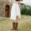 OLrain欧芮儿2026新款女春季法式白色绣花度假不规则下摆半身裙 商品缩略图2