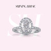 【预售】ShiningHouse[培育] 18k金钻石戒指 椭圆形2克拉钻人工真钻人造钻石K金戒指时尚钻石戒指悦己送礼臻选【此商品不支持7天无理由退货退款】预计3日发货 商品缩略图0