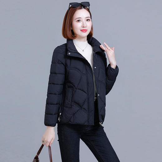 新款羽绒棉服女短款冬季韩版宽松保暖女士立领小个子棉衣外套 商品图0