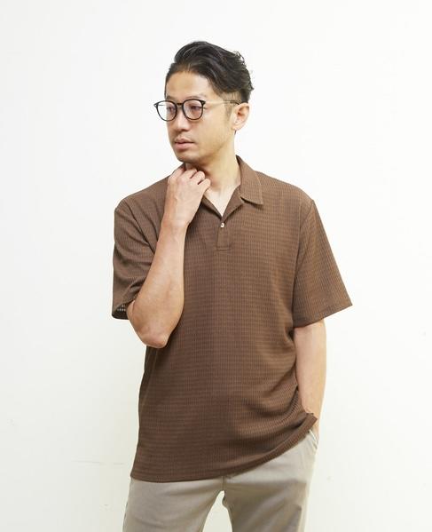 MEN'S MELROSE 夏季男士 编织网格Polo领短袖T恤休闲透气舒适 商品图5