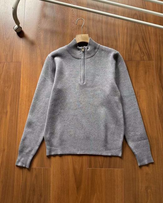 F013008男装精典款四分之一拉链针织毛衣针织衫 商品图6