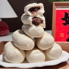 哈曼丁老面馍馍 400g*2袋/箱（10个）老味豆沙包/千层油卷