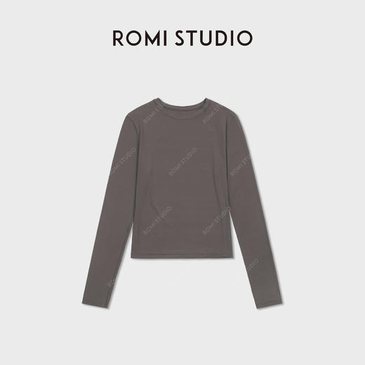 ROMI STUDIO时尚休闲百搭经典上衣长袖T恤打底衫RWCSSG1465 商品图0