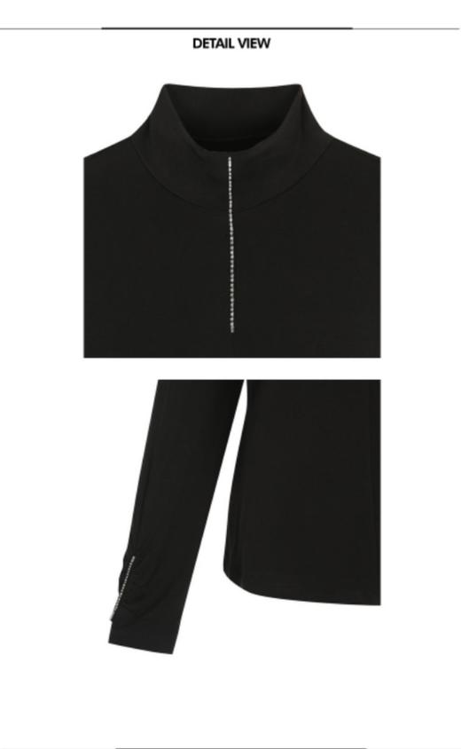 ST秋冬女士立领钻边设计韩版爆款外穿打底，面料亲肤有弹力，修身设计显瘦绝绝子！W121961-26 商品图5