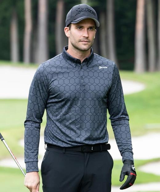 高尔夫Srixon男士提花满幅设计长袖 商品图5