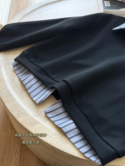 三C同款26春套头翻领上衣+直筒高腰半身裙两件套 商品图12