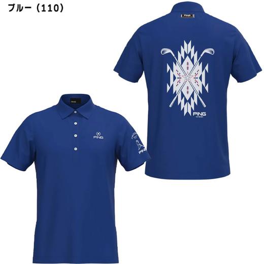 PING 高尔夫男士 夏季网眼透气 运动休闲polo领短袖T恤 商品图9