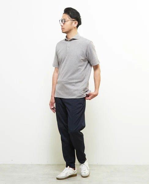 MEN'S MELROSE 男士 条纹针织透气短袖 商务休闲polo衫 商品图8