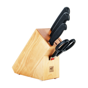 【仅自提】6920762511450 双立人ZWILLING 【专刀专用】Enjoy 五件套刀厨房菜刀多用剪木质刀架中片刀