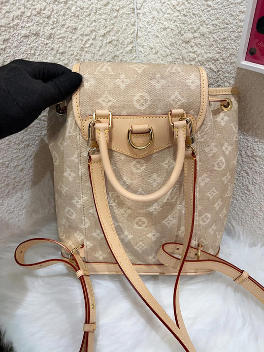 LV MONTSOURIS 猫咪联名 小号 米色 老花 双肩包 商品图1