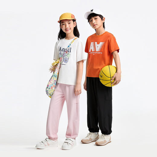 男女童梭织单裤夏季新款安奈儿童装EM626772 商品图3