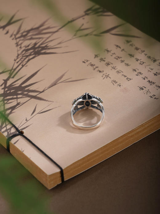 子佩集【莲华嘉瑞】银S925戒指【JZ01276】仿古珐琅彩2601 商品图4